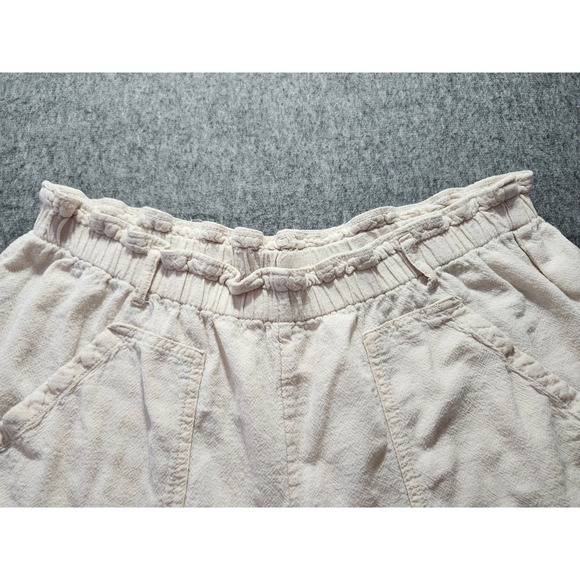 TIME‎ AND TRUE Linen Casual Shorts Women's Size XL Cream - Picture 6 of 9